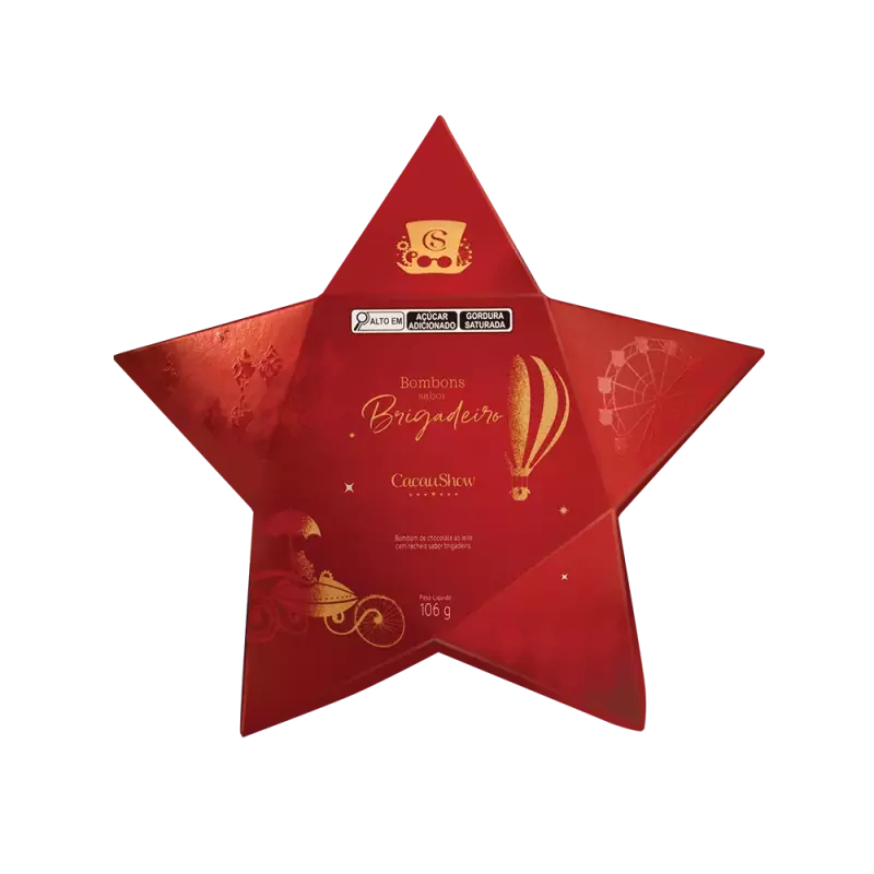 Estrela com Bombons ao Leite 106g
