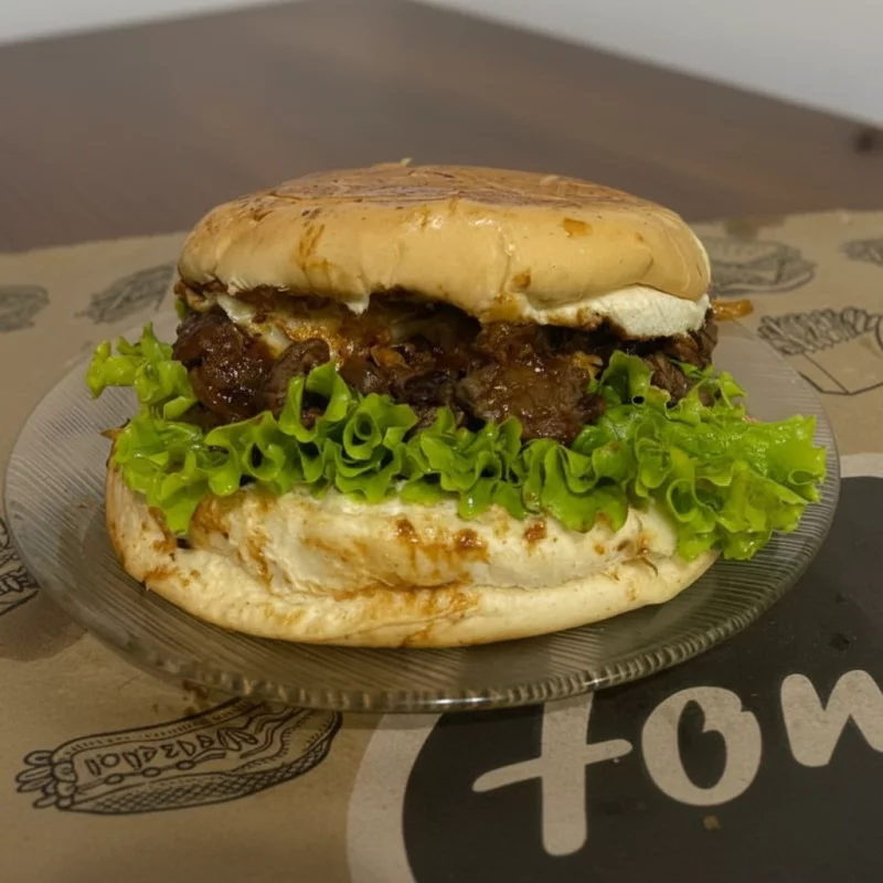 x filé acebolado ao molho barbecue