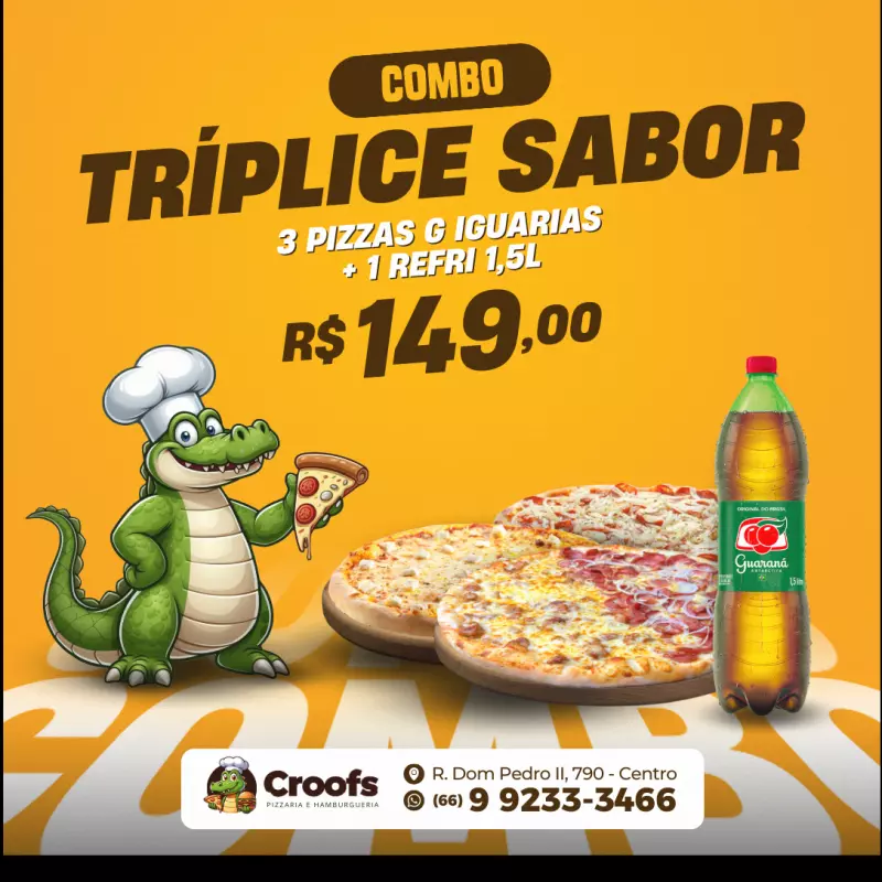 COMBO TRÍPLICE SABOR