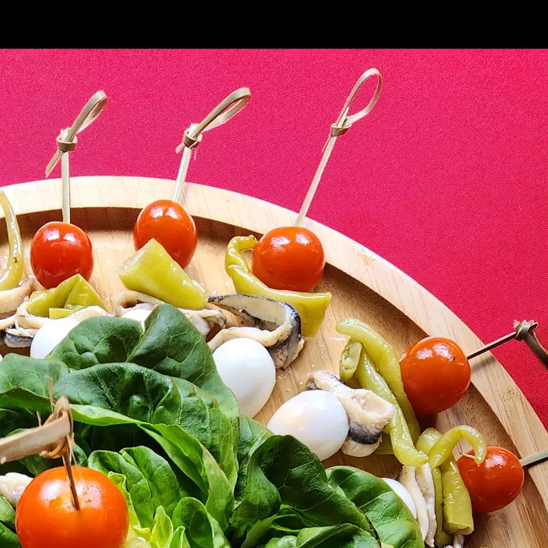 Gilda de Boquerón, piperra huevo y c