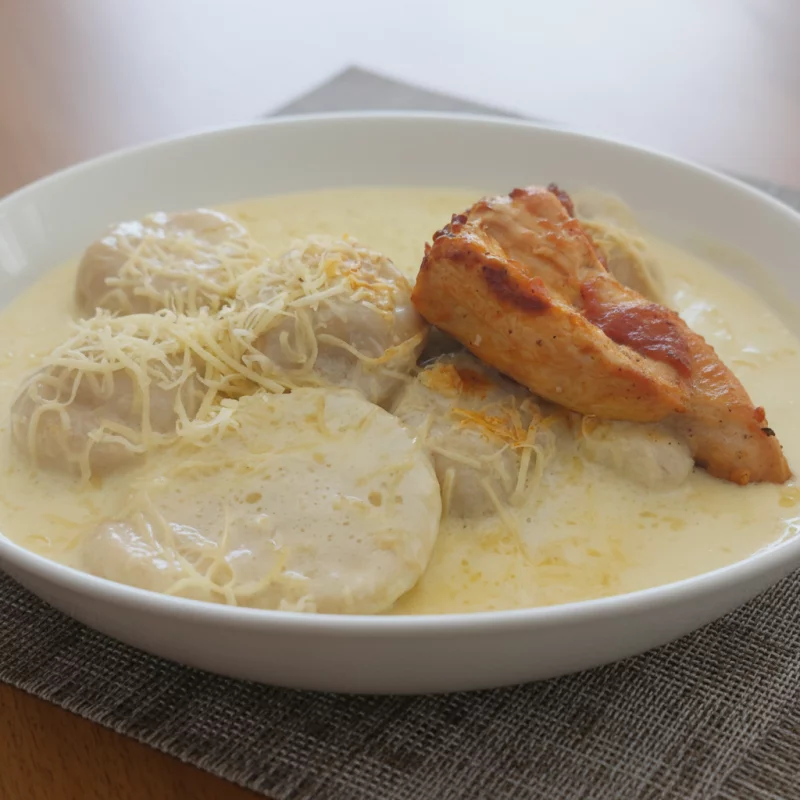 Sorrentinos de 4 quesos.