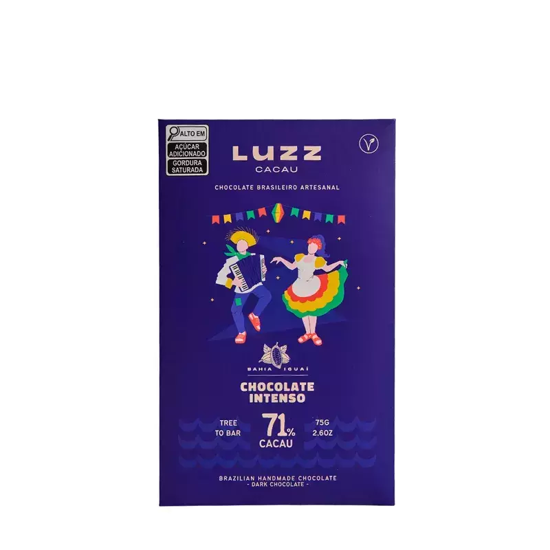 Chocolate Luzz Cacau 75g 71% Cacau