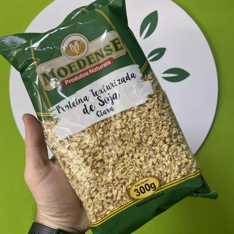 Proteína de soja texturizada clara