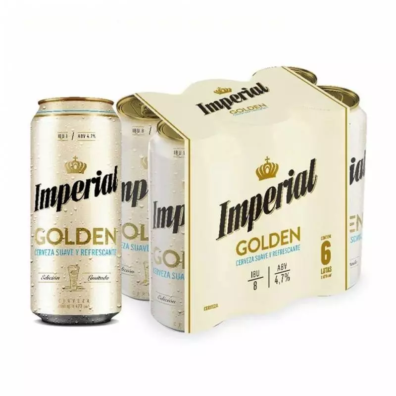 Cerveza Imperial Golden 473ml X6