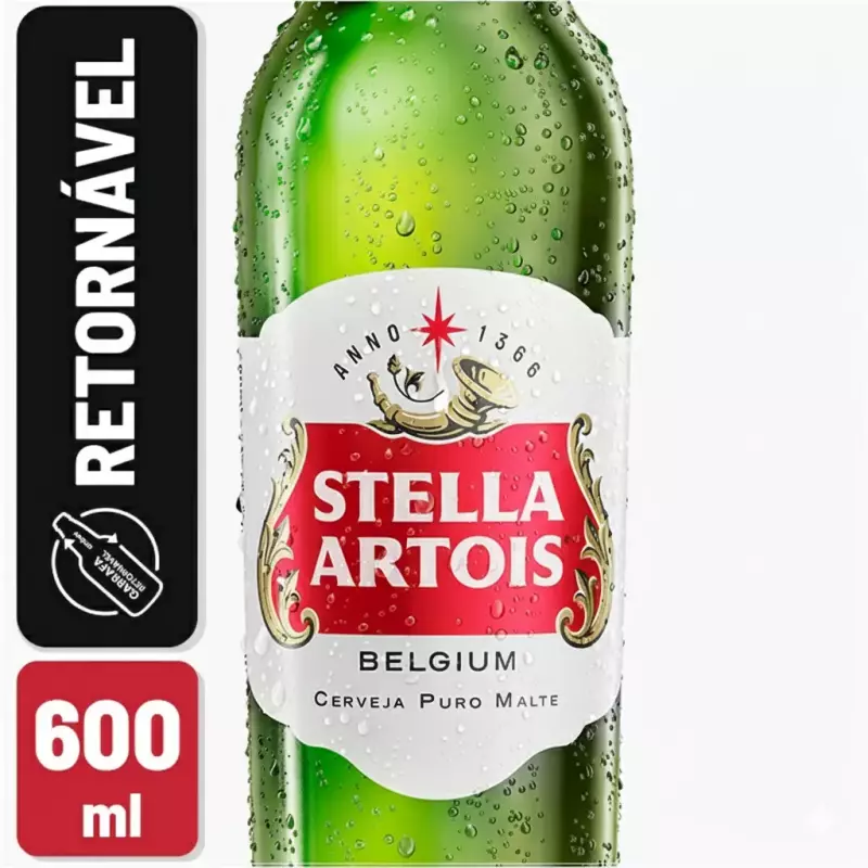 Cerveja Stella Artois Retornável 600