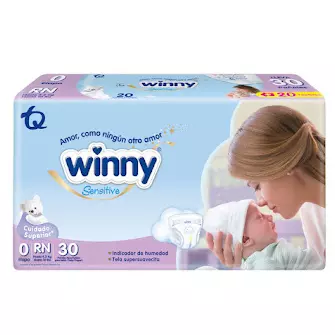 PAÑALES WINNY ETAPA 0 PAQUETE X 30