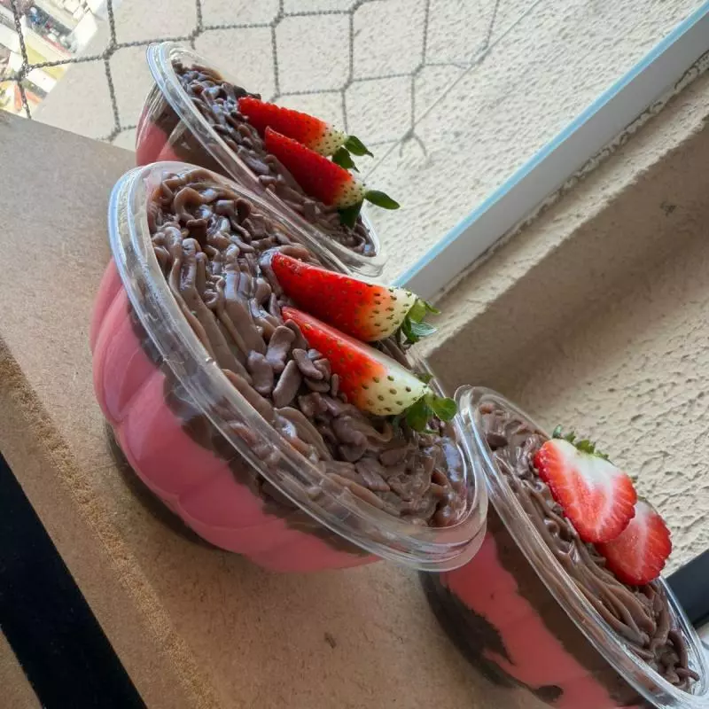 doce no pote de Sensação 🍓🍫