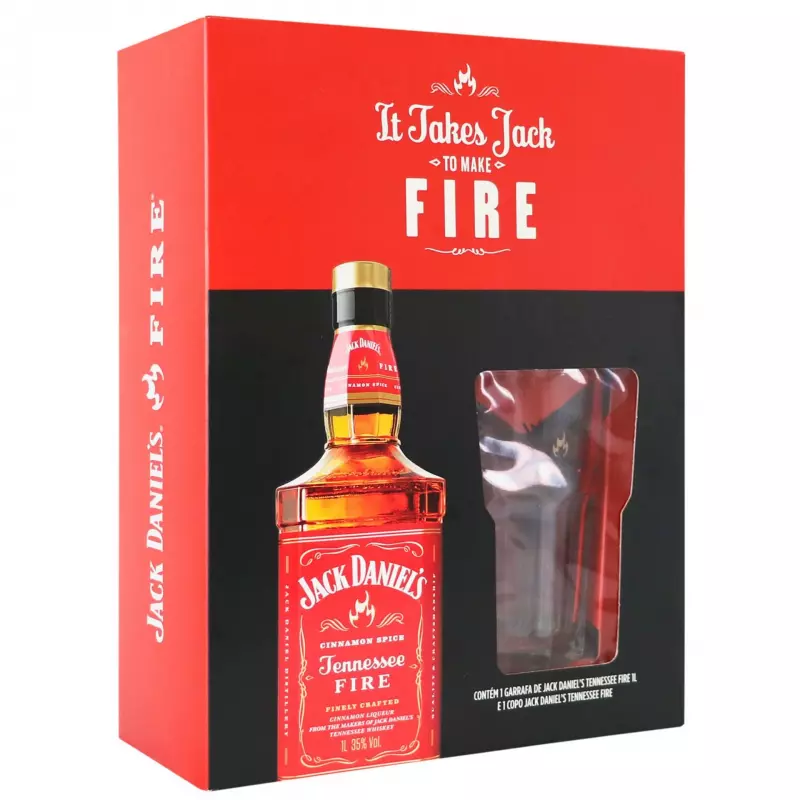 Kit Jack Daniel's Honey 1L + Copo
