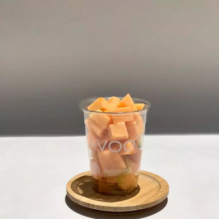 Vaso de Fruta con Melón. 16 Oz.