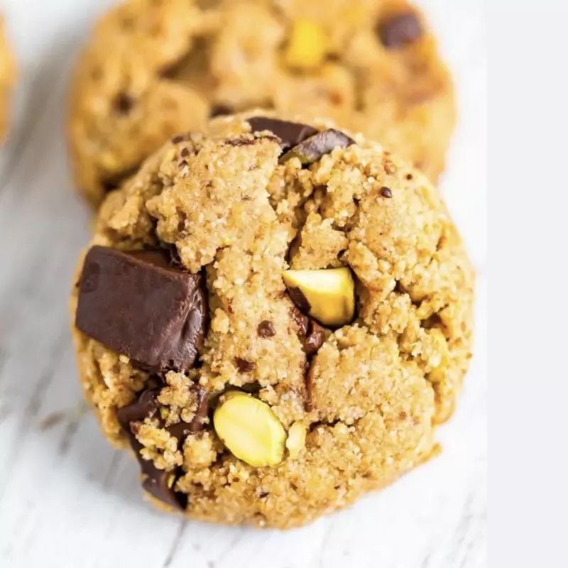 Galletas pistacho, cardamomo y choco