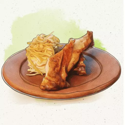Kankacho y Pastel de Tallarín