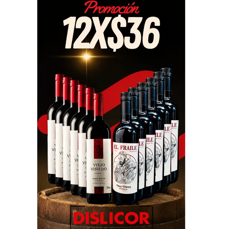 6 VINO FRAILE Y 6 VIEJO VIÑEDO TINTO