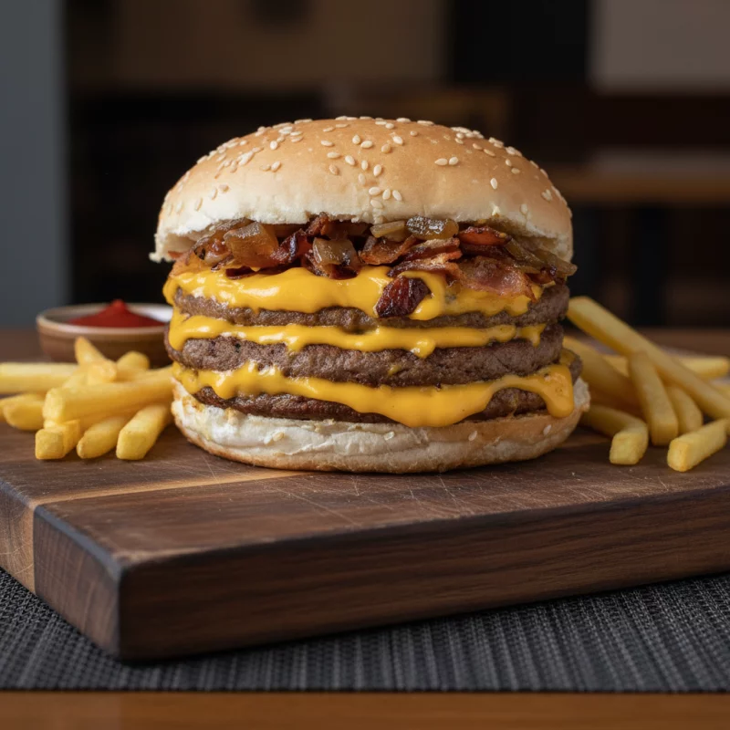 Triplo cheddar Bacon