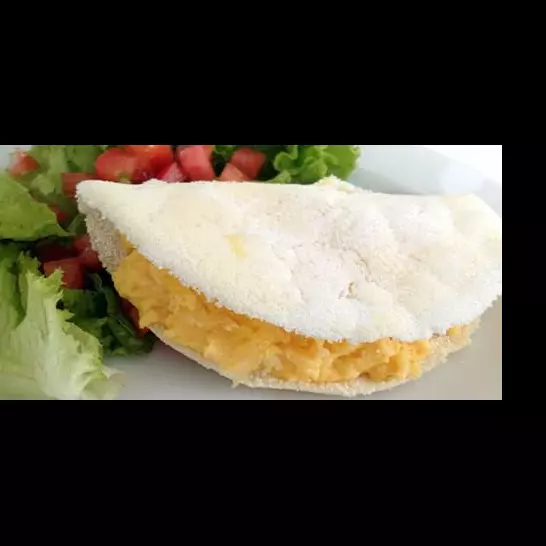 Tapioca de Ovo e Queijo com Orégano