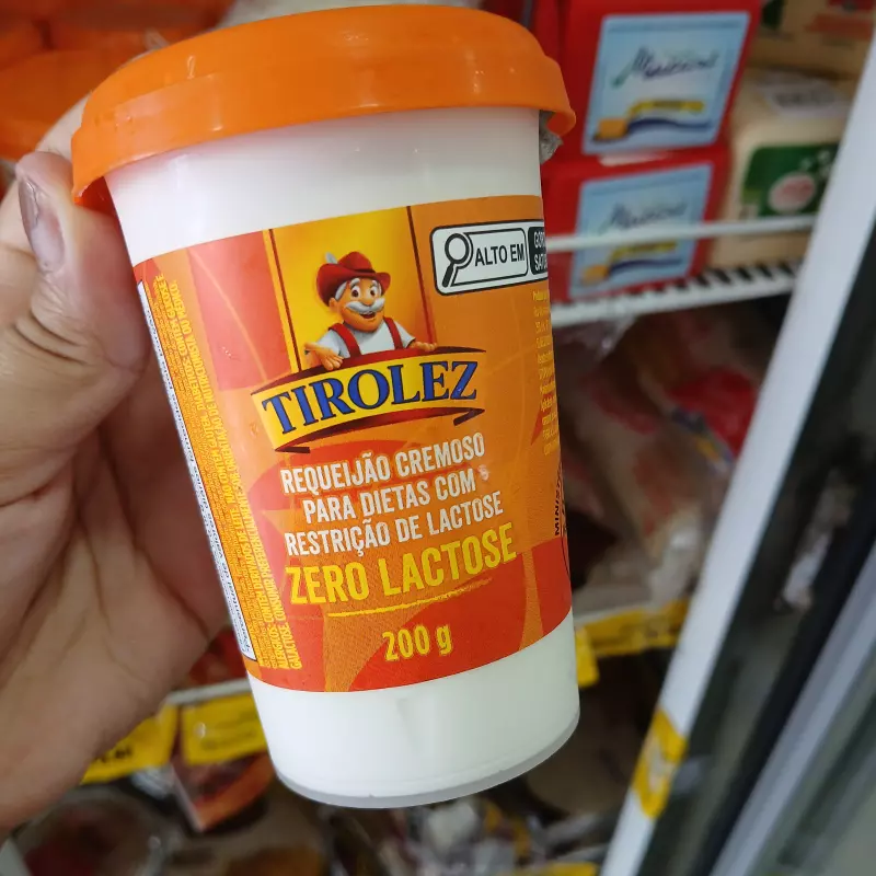Requeijão zero lactose tirolez