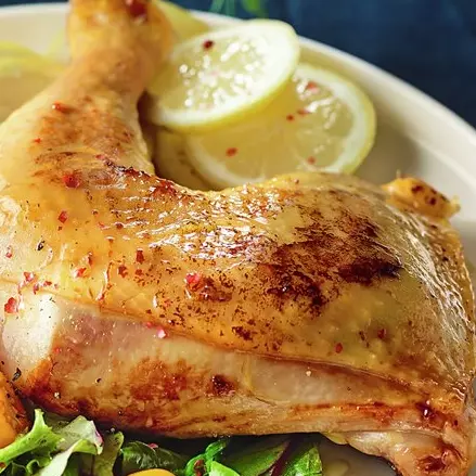 1/4 de pollo al horno