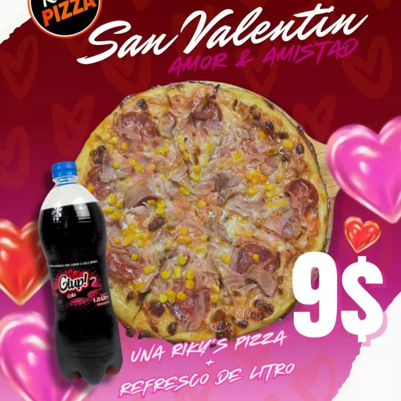 COMBO  PIZZA RIKY C/REFRESCO 1L