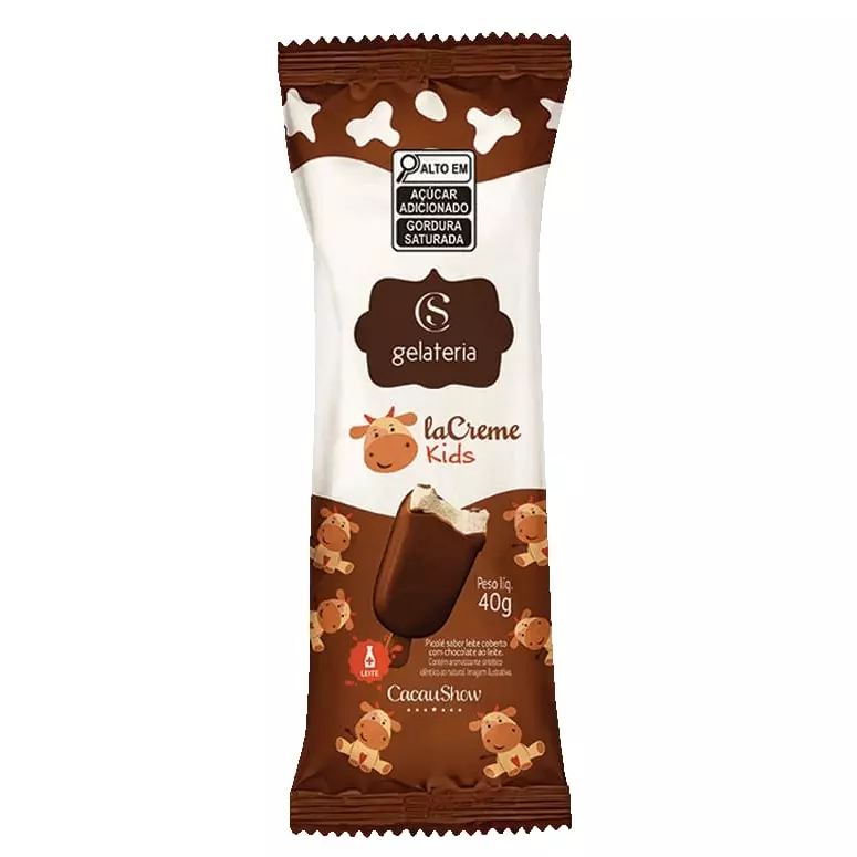 Sorvete lacreme Kids ao Leite 40g