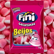 Bala Fini Beijos Morango 15g