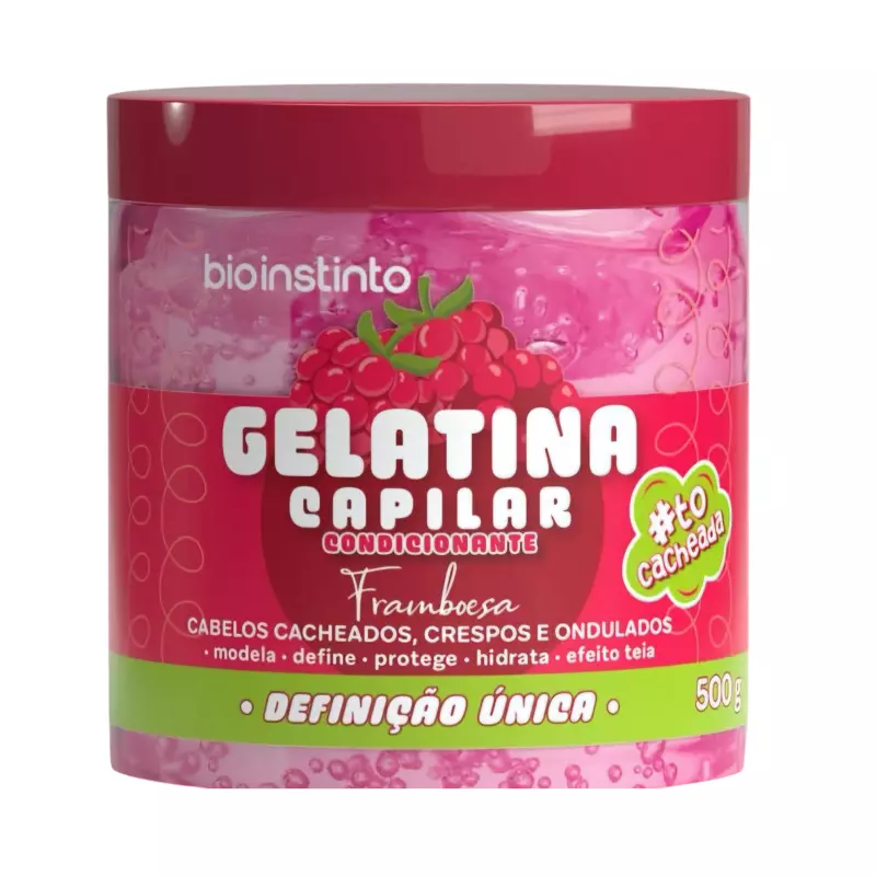 Gelatina Capilar Framboesa 500g