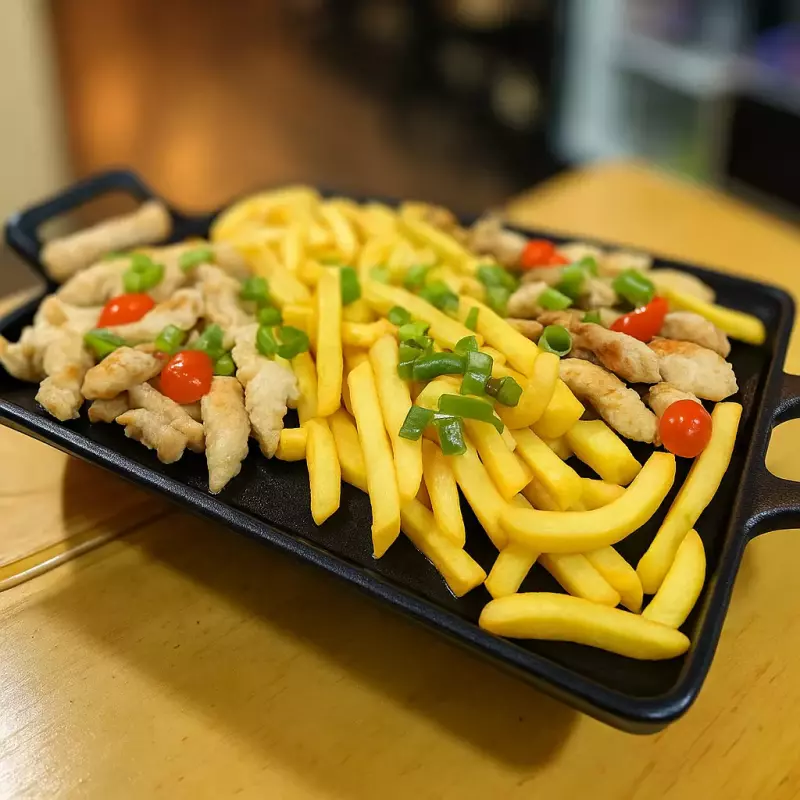 Porção de Frango com Fritas