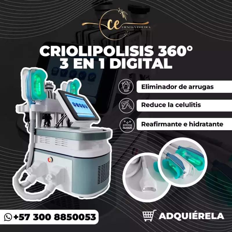Criolipolisis 360° 3 en 1 Digital