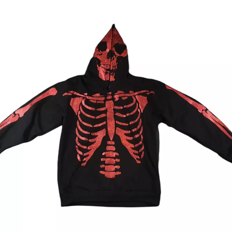 SKELETON NEGRO/ROJO TALLA S