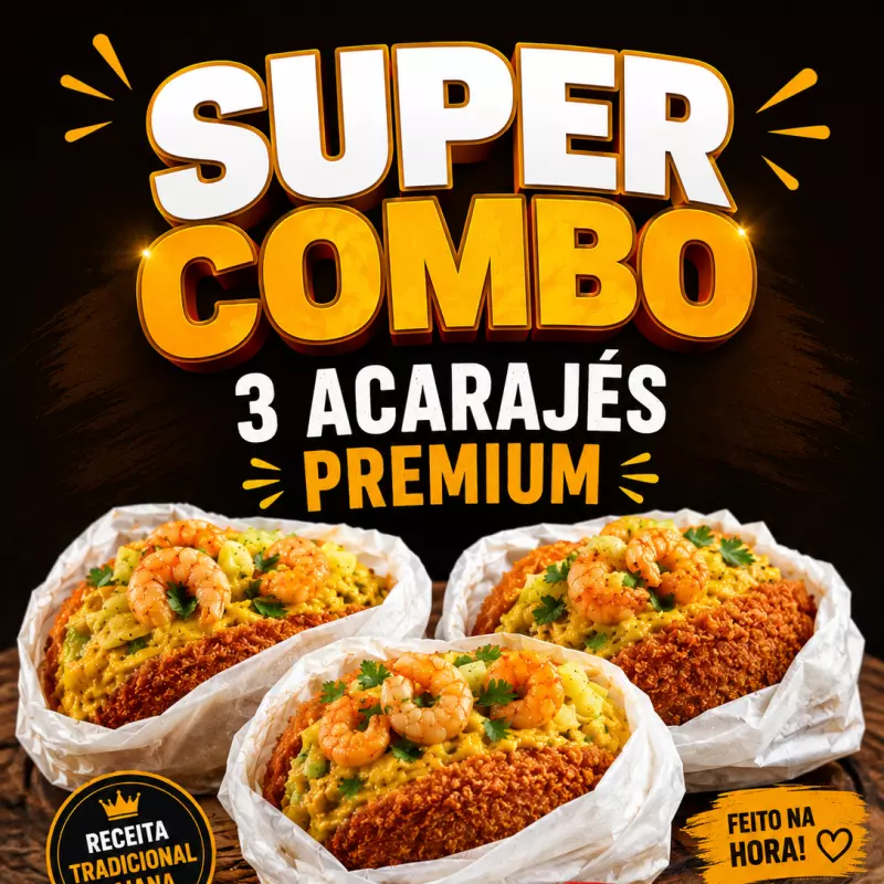 3 Acarajés premium