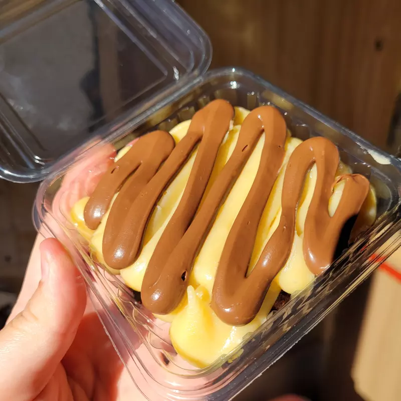 Brownie Ninho com Nutella