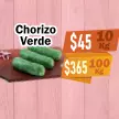 CHORIZO VERDE PARA 100 KG