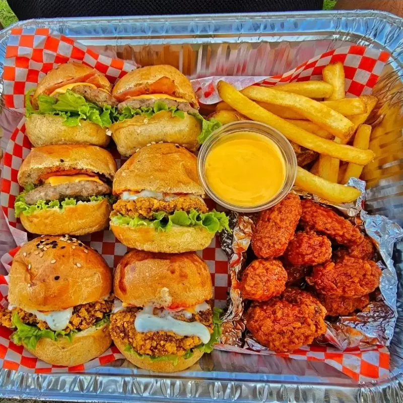 Charola Mini Burgers