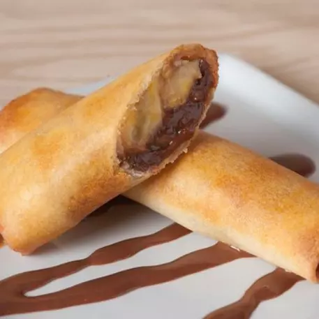 ROLINHO DE BANANA E NUTELLA