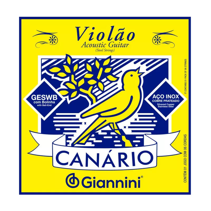 CORDA GIANNINI CANARIO AÇO