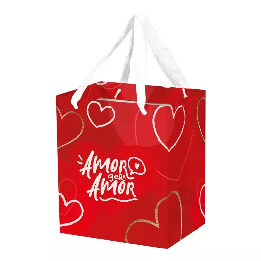 Sacola P "amor gera amor"