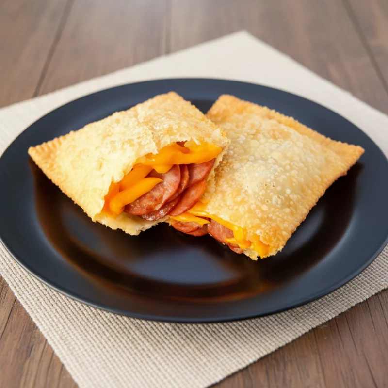 pastel de calabresa com cheddar