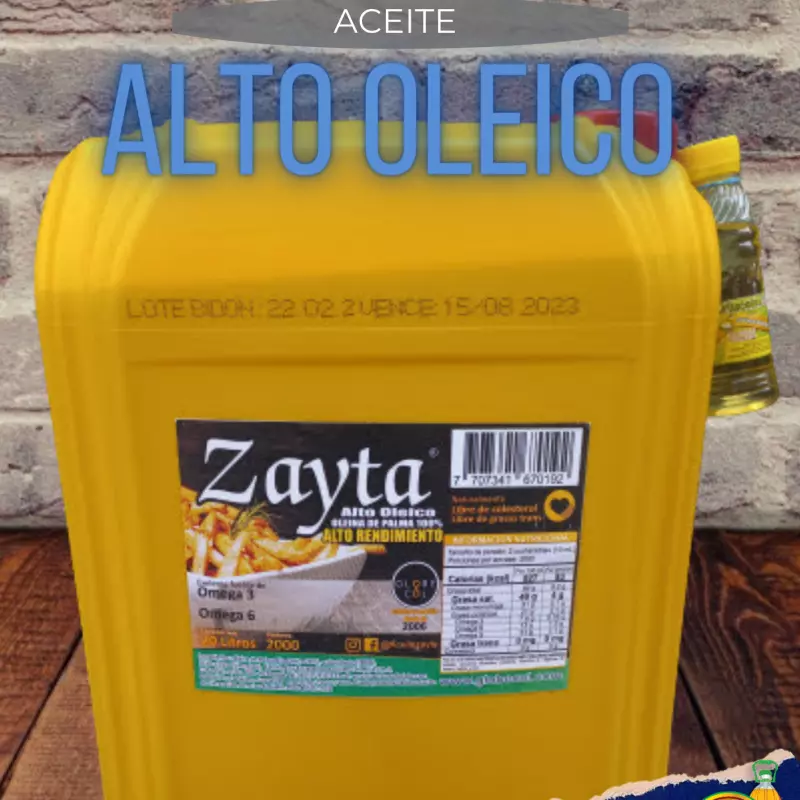 Aceite Zayta Alto Oleico 20 litros
