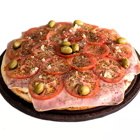 PIZZA NAPO CON JAMÓN