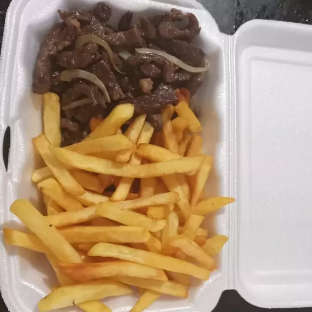 Carne de sol c/ fritas