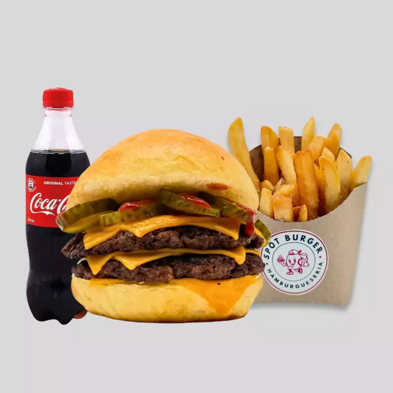 Combo Hells Doble + papas + bebida