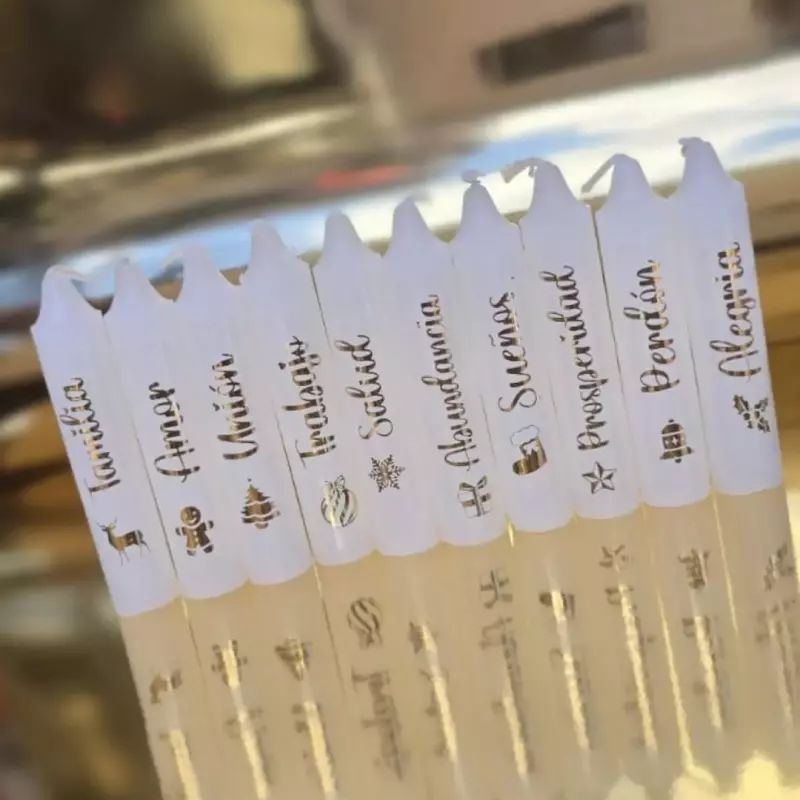 Velas baby blanca pte x10 deseo meta