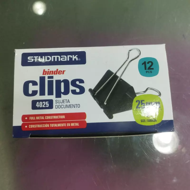 Clips binder studmark