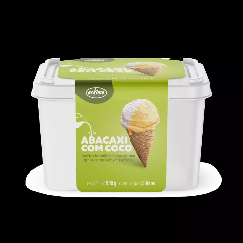 Pote de Abacaxi com Coco