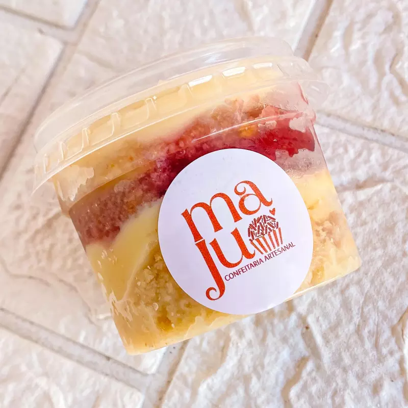 Bolo de Pote - Ninho/Morango