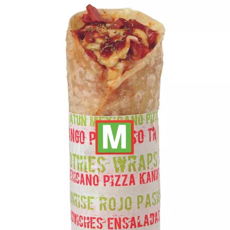 Wrap del día - Lunes Pizza M