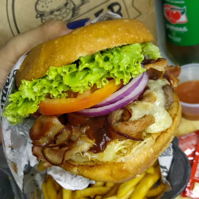 PB CHEESE BACON BURGUER