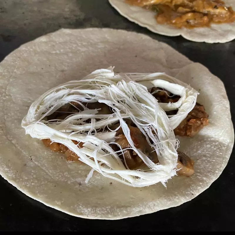 Empanada de champiñones.