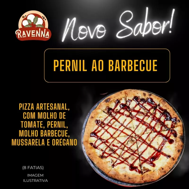 PIZZA PERNIL AO MOLHO BERBECUE