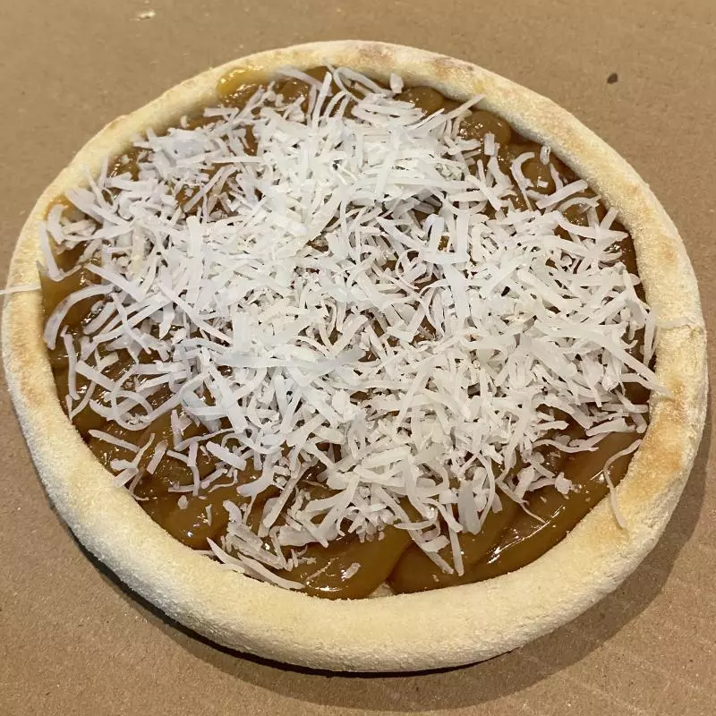 Doce de leite com coco