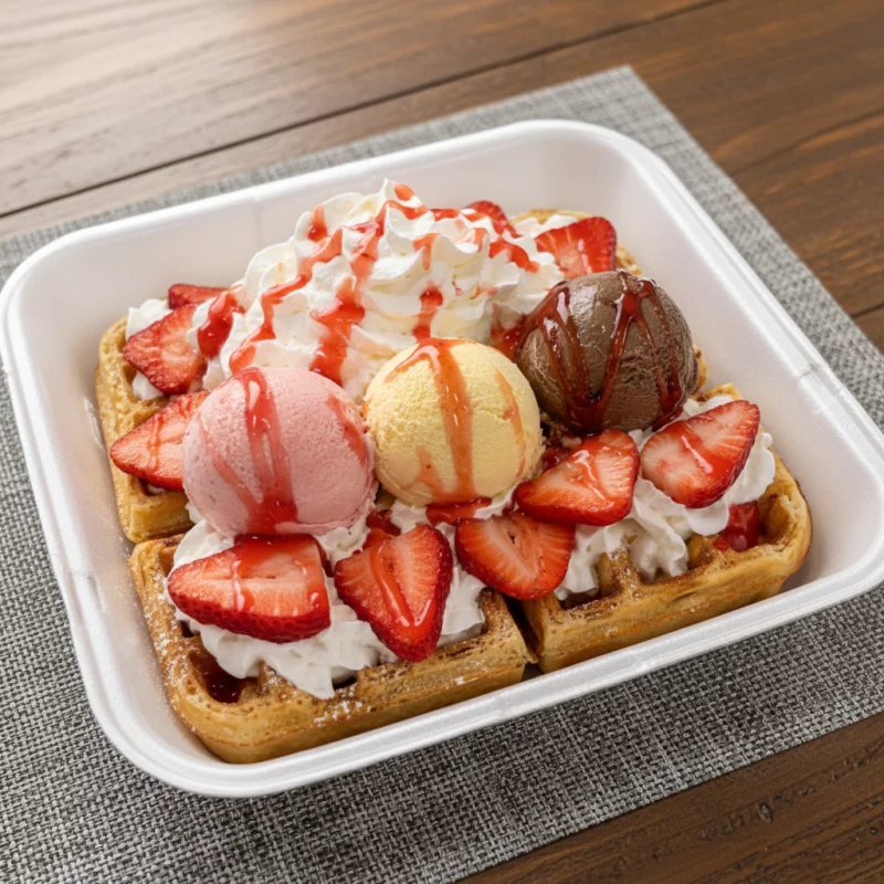 Waffle FrutiHelado