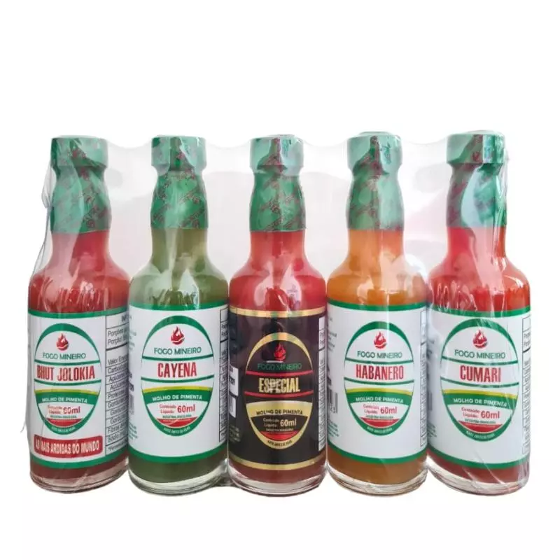 Kit molhos de pimenta (Fogo Mineiro)
